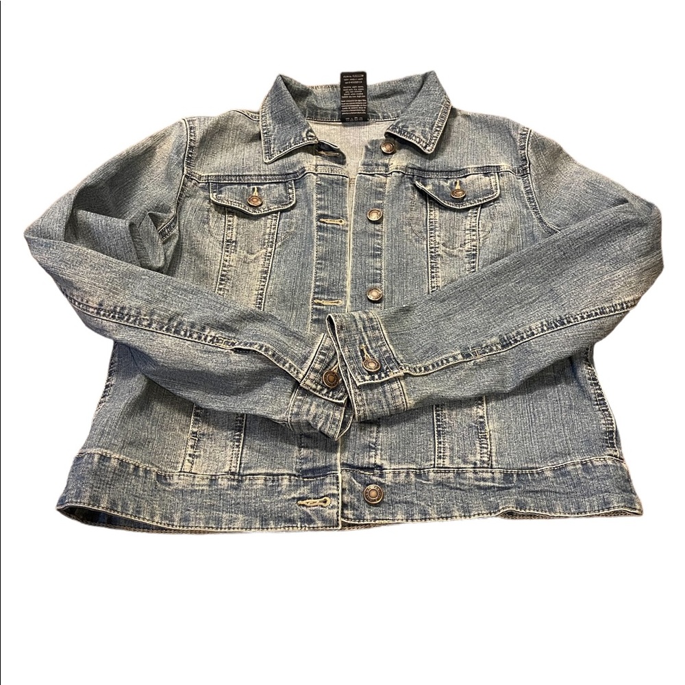 Faded Glory trucker denim jacket size small 4/6
